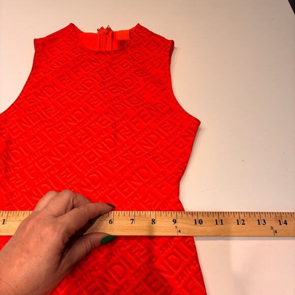 NEW FENDI X SKIMS Georgia Red and Orange Thigh Length Bodysuit XS MSRP $… - Picture 9 of 10